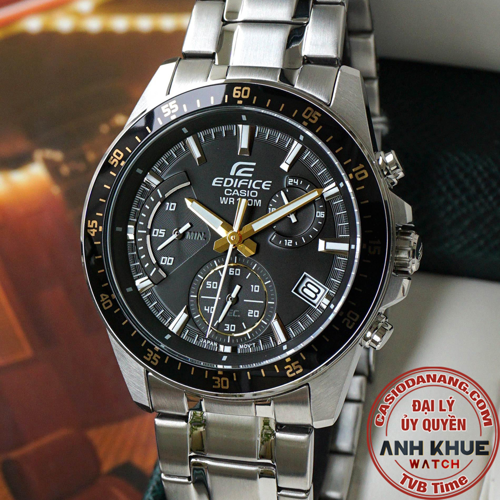 Đồng hồ nam dây kim loại Casio Edifice chính hãng Anh Khuê EFV-540D-1A9VUDF (43mm)