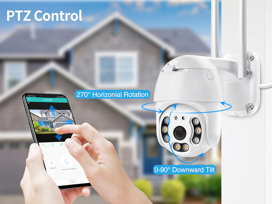 Camera IP wifi xoay 360 độ, chuẩn HD 2.0mp