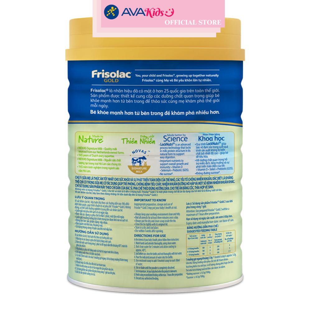 Sữa bột Friso Gold số 2 hương vani 850g (6 - 12 tháng)