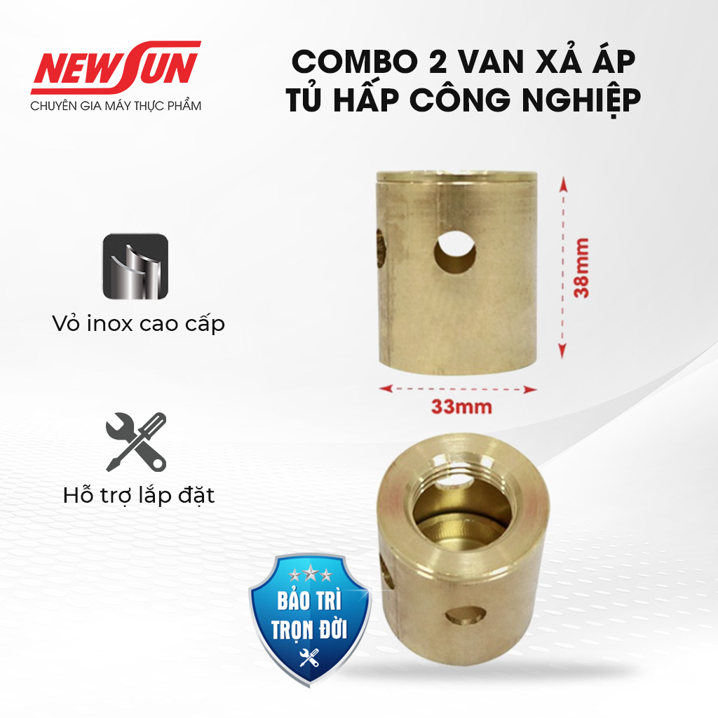 Van Xả Áp Tủ Hấp Công Nghiệp