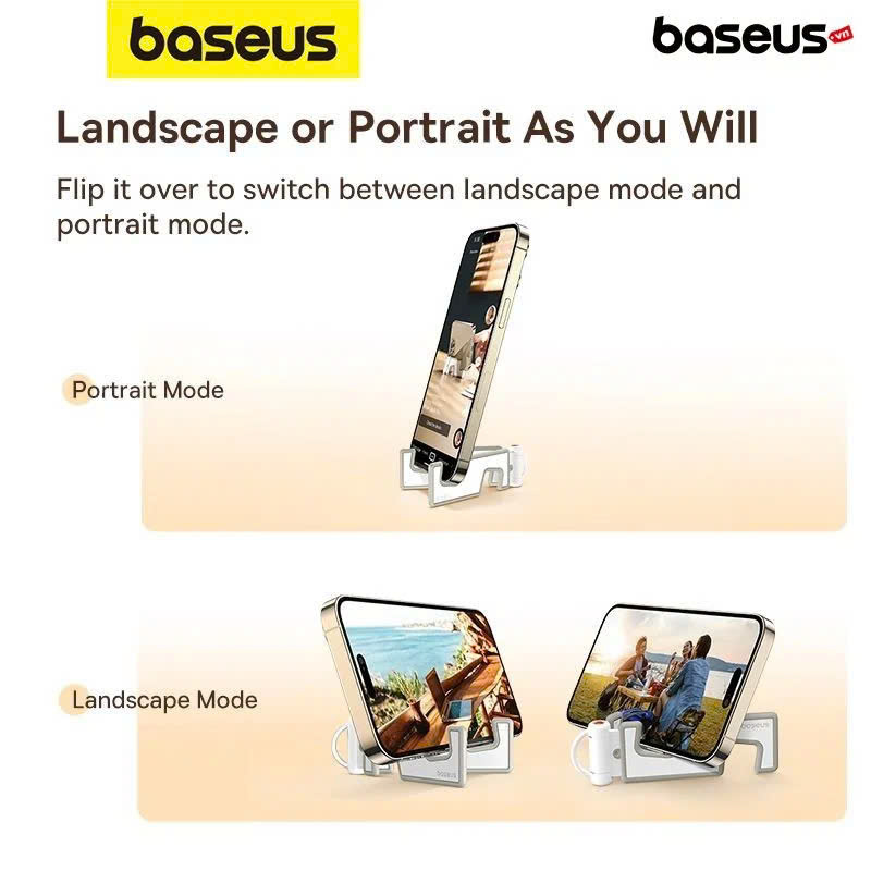 Giá Đỡ Điện Thoại Baseus Portable Series Folding Phone Stand Nhỏ Gọn Có Thể Xếp Lại [ hàng chính hãng ]