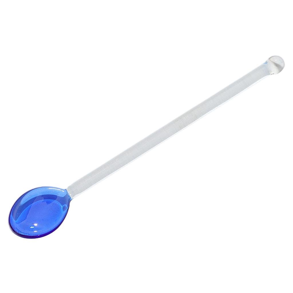 2Pcs Glass Teaspoons Safe Stirring Spoon for Stirring Coffee Bar