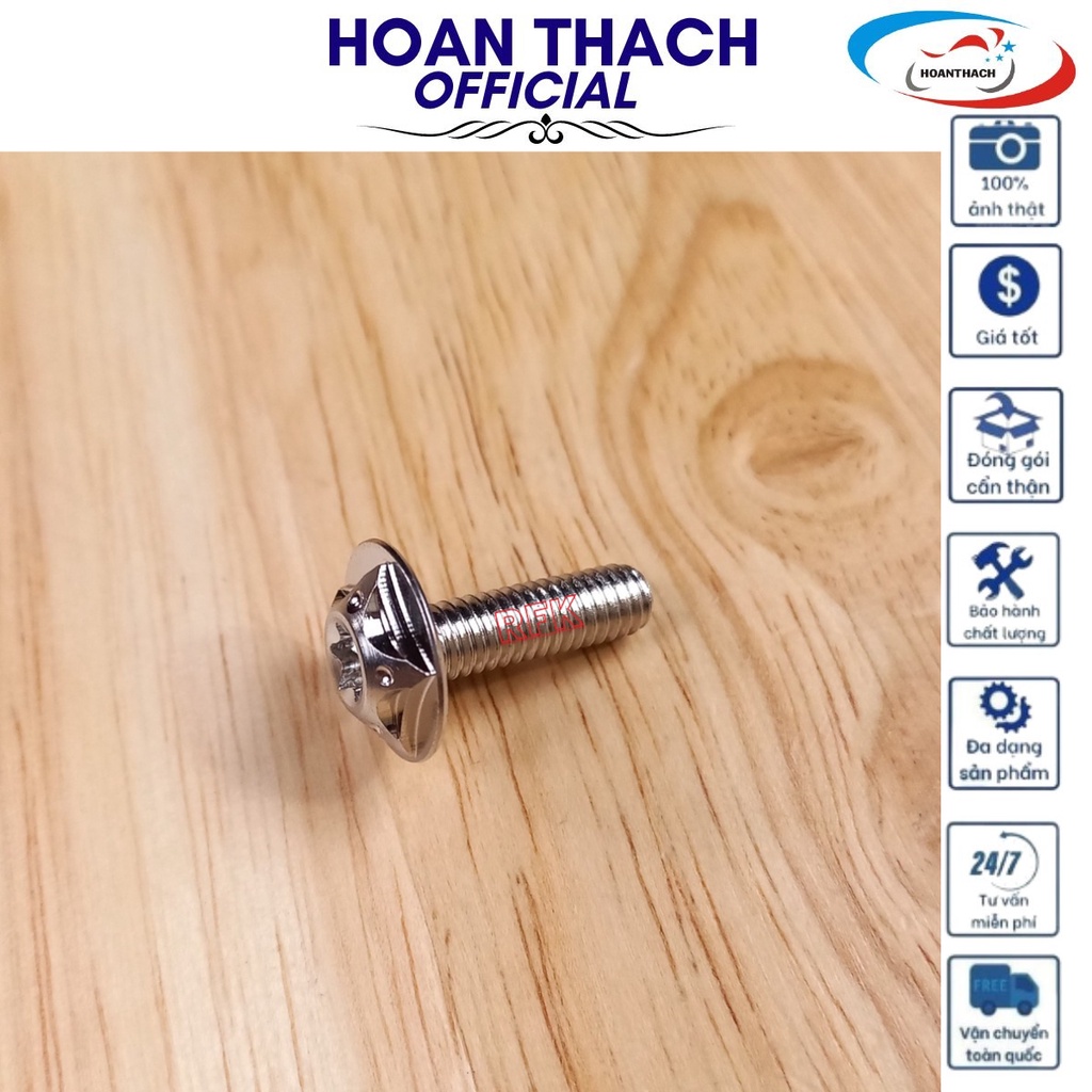 Ốc Salaya 6L20 đầu dù cho mọi loại xe máy, SP017600