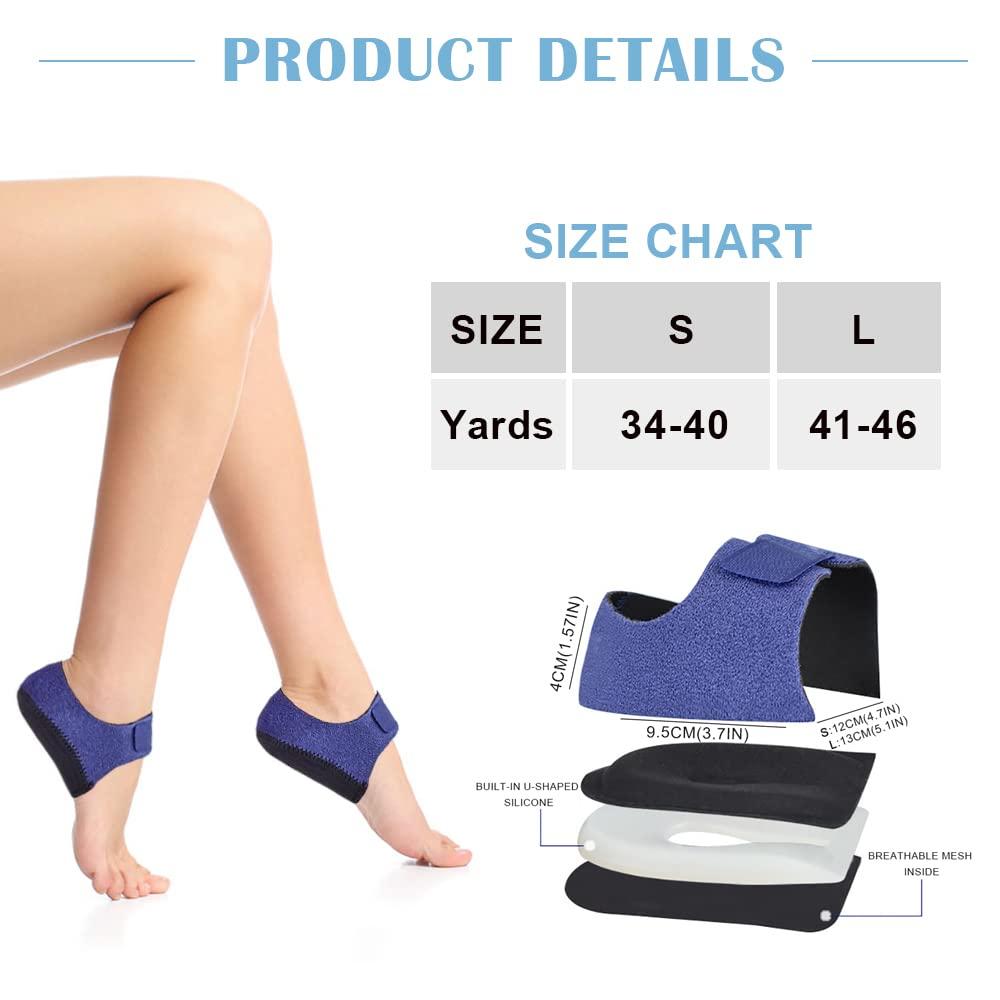 2pcs bảo vệ gót chân cho viêm cân gan thực vật Achilles với silicon ngọt ngào gel có đệm Talonette calcanéenne purfing mắt cá chân để giảm đau Talon, dự thảo gót chân