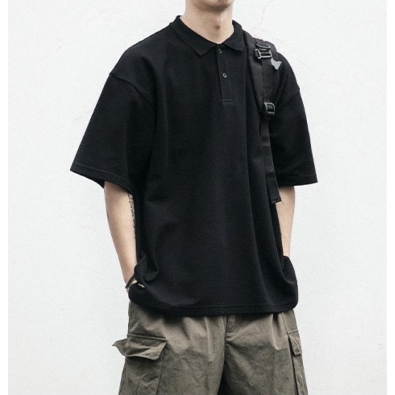 Áo Polo Basic unisex trơn thun nam chất vải cotton cao cấp, ngắn tay cực sang trọng, form rộng unisex, hợp mọi thời đại