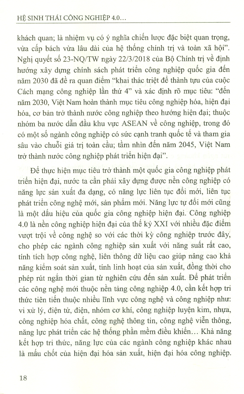 Hệ Sinh Thái Công Nghiệp 4.0 - Nghiên Cứu Trường Hợp Israel Và Gợi Mở Cho Việt Nam