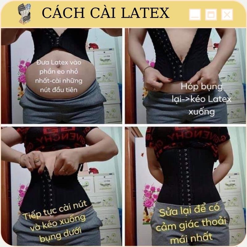 Đai nịt bụng hỗ trợ giảm mỡ định hình eo thon Latex Corset Chuẩn Luxury truyền thống 25cm