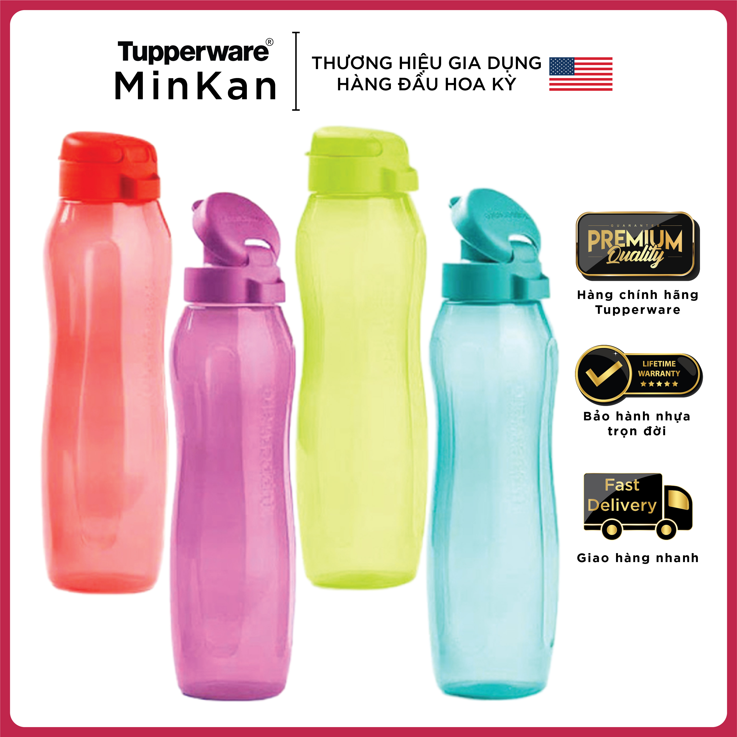 Bình nước Tupperware Eco Bottle Gen II 1L