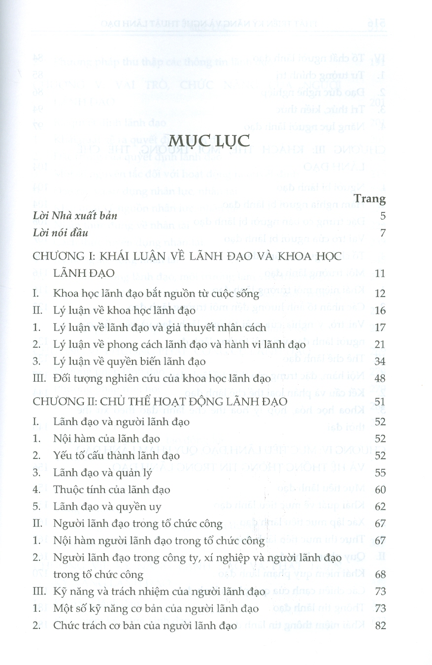 Phát Triển Kỹ Năng Và Nghệ Thuật Lãnh Đạo