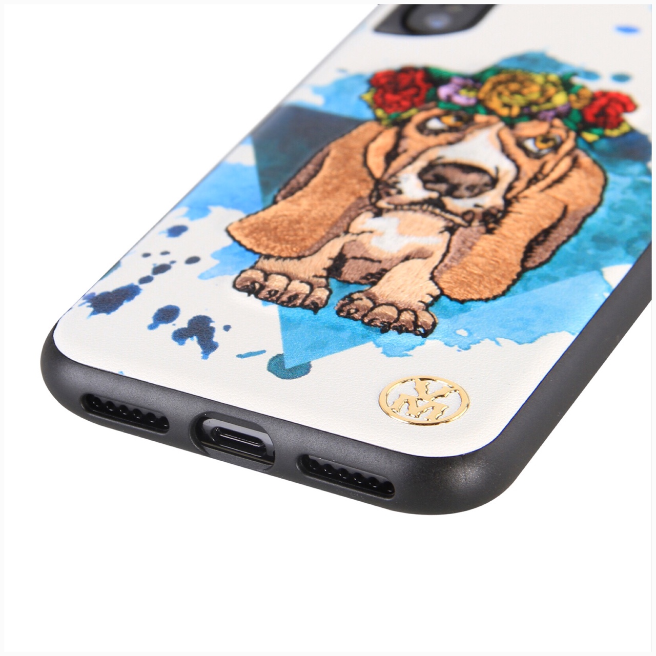 Ốp Lưng Dành Cho iPhone X hiệu VIVA Perro Hush - Xanh phối trắng - Hàng nhập khẩu