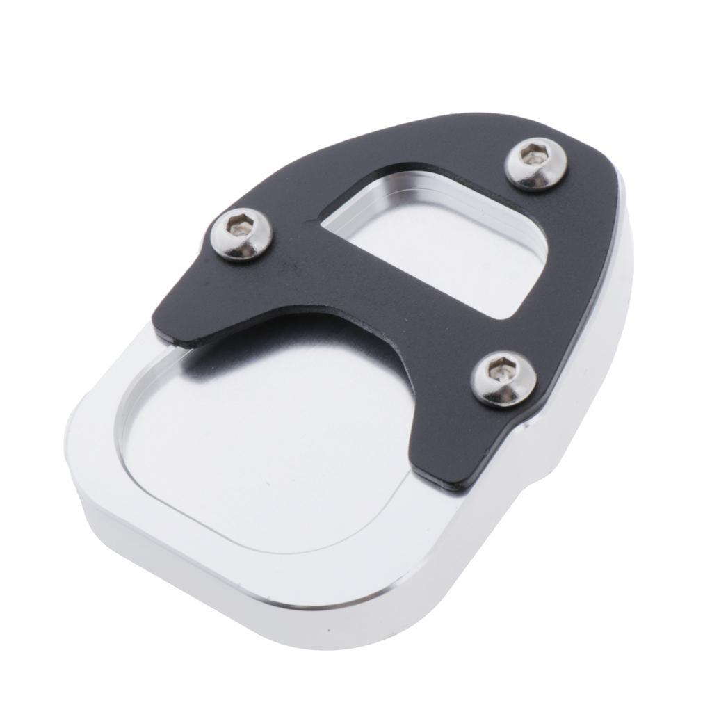 Motorcycle Kickstand Plate Side Stand  Pad for  Black