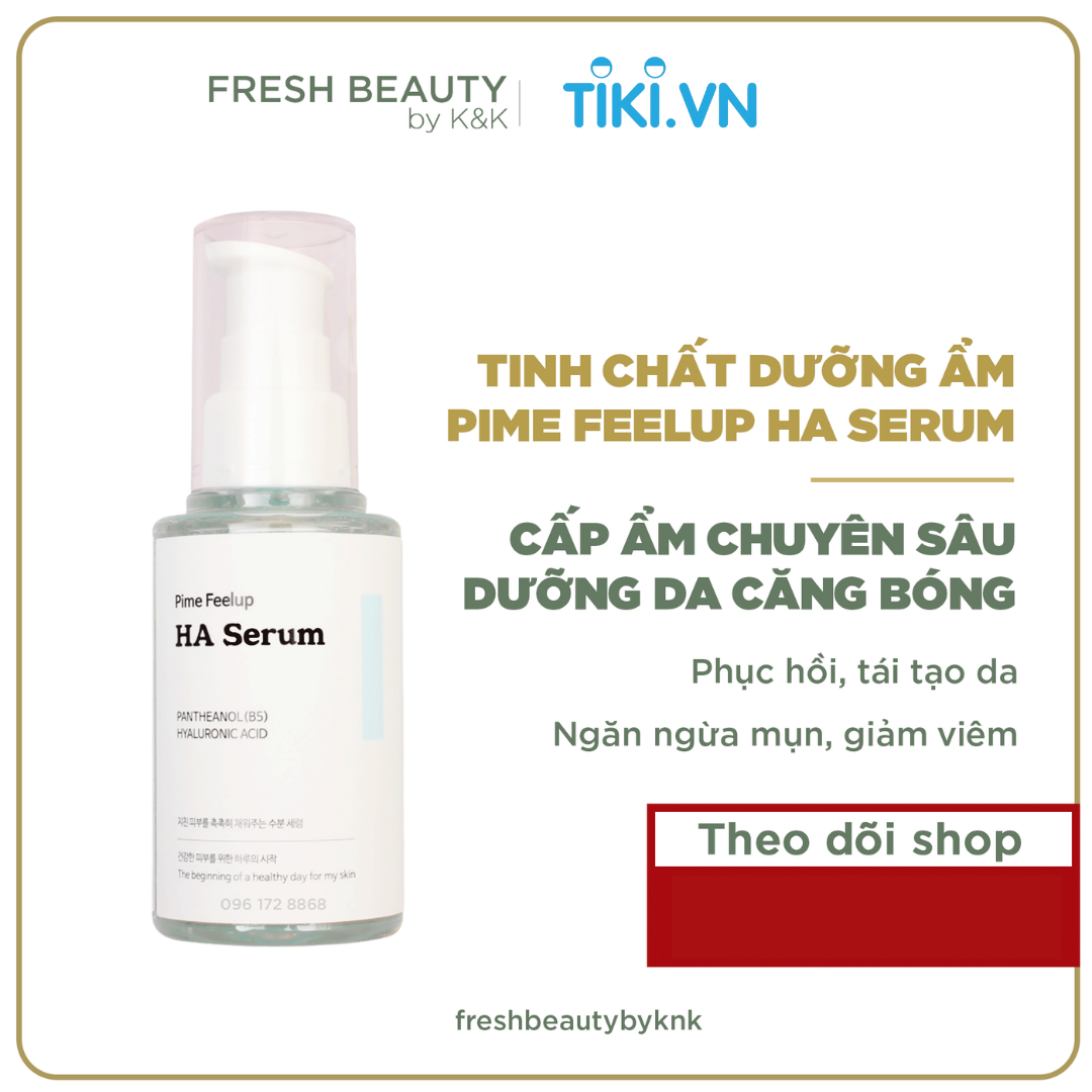 Pime Feel Up HA Serum chứa B5 cấp ẩm phục hồi cho da căng bóng, chống nhăn, dưỡng sâu 50g