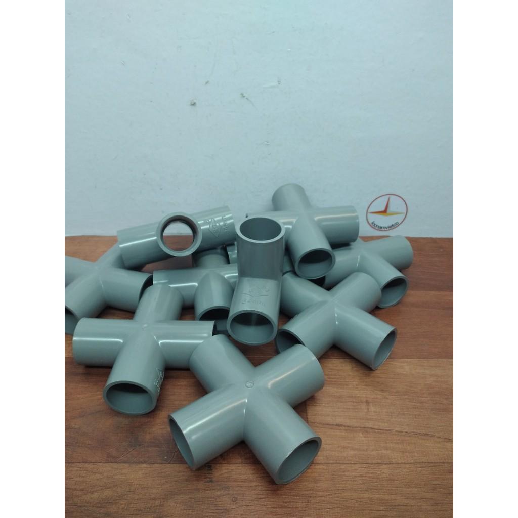 Chữ thập Pvc phi 34