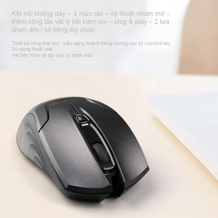Chuột máy tính không dây Gaming Newmen E400 silent – Hàng Chính Hãng