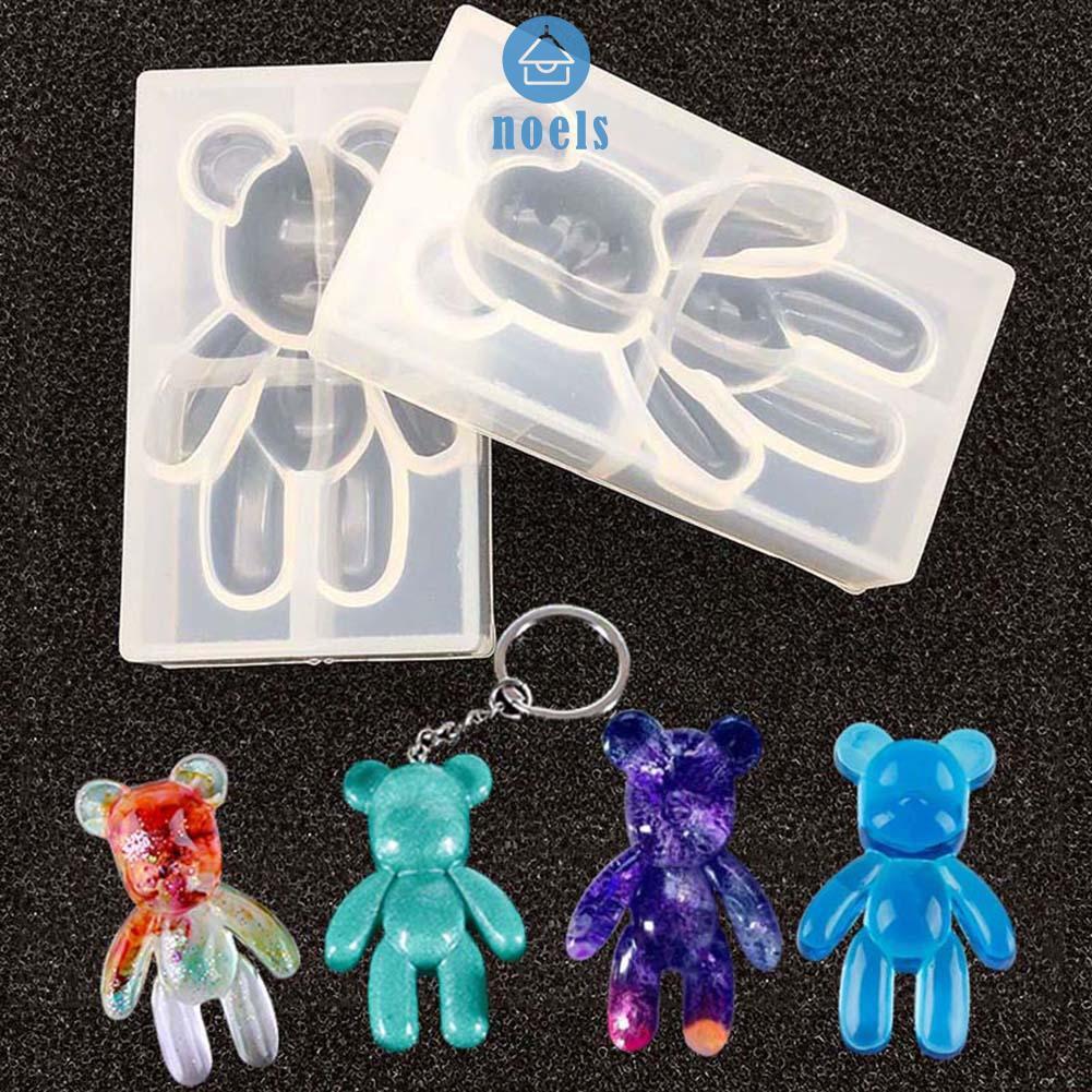 Khuôn Silicone Làm Mặt Dây Chuyền Hình Gấu Diy