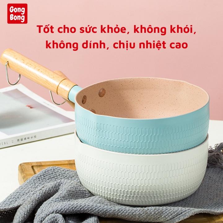 Chảo chống dính sâu lòng olarpi kiểu Nhật vân đá màu trang nhã