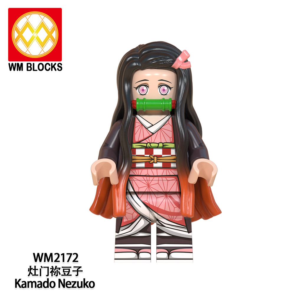 COMBO 8 Minifigures Các Mẫu Nhân Vật Nezuko Tanjiro Rengoku Kyoujurou Zenitsu Trong Sát Quỷ Demon Slayer WM6116