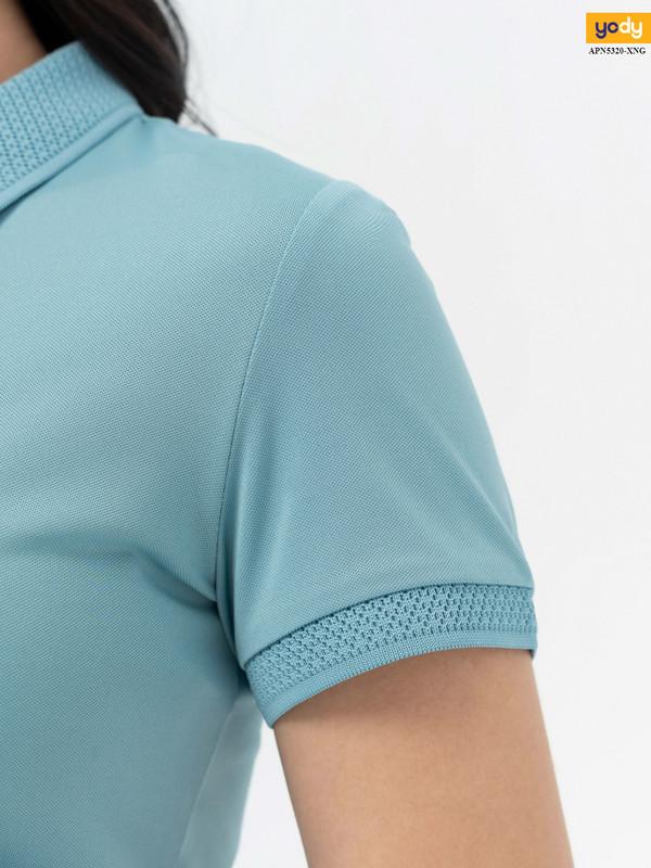 Áo Polo Nữ Coolmax YODY, Áo Cộc Tay Có Cổ Phối Bo Siêu Mát APN5320