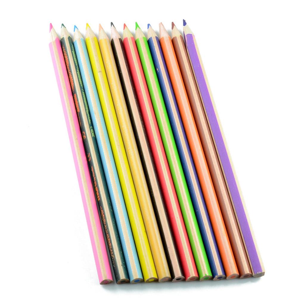 12 Color Coloring Book Professional Wooden Colored Pencil for Painting Drawing Sketch Tools Pen