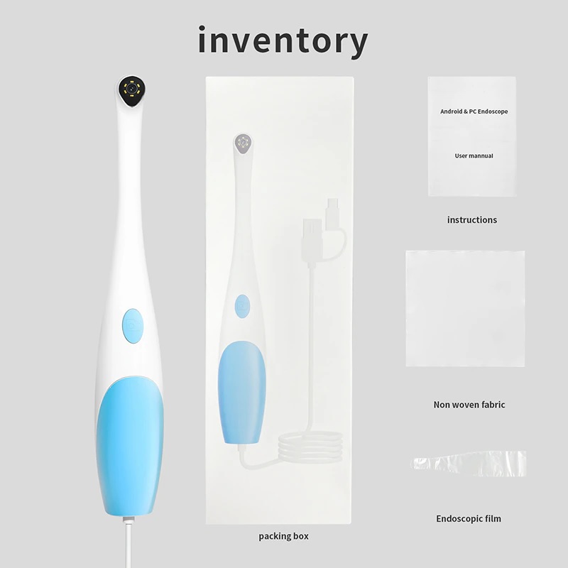 Camera Nha Khoa Nội Soi Răng Miệng 3 trong 1 Hỗ trợ Video HD 480P/1080P 6 LED Kết Nối Điện Thoại Android, PC AN109 - Hàng Nhập Khẩu