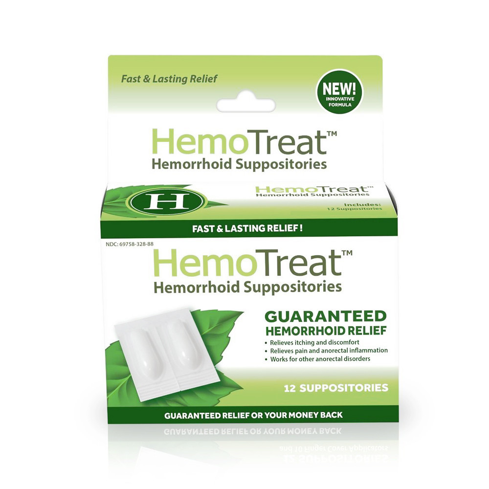 Viên đặt hậu môn hỗ trợ điều trị trĩ HEMOTREAT H giúp giảm nhanh đau trĩ, giảm 1 cấp độ trĩ sau 30 ngày sử dụng