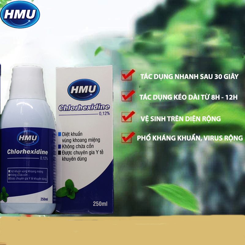 Nước súc miệng HMU Chlorhexidine