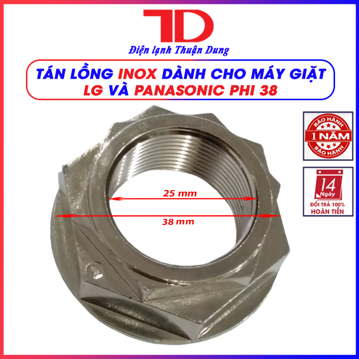 Tán lồng, ốc đầu khẩu dành cho máy giặt LG, PANASONIC phi 38 và phi 36