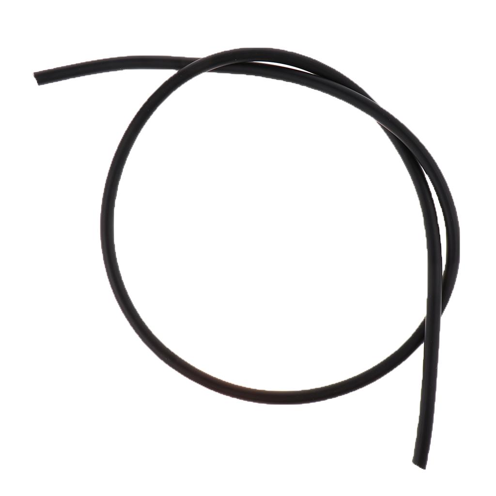 New 1M Motorcycle Fuel Oil Delivery Tube Hose Line Petrol Pipe Black