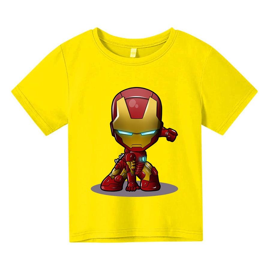 Áo thun trẻ em ironman chibi 4 màu Có size người lớn, King Cotton