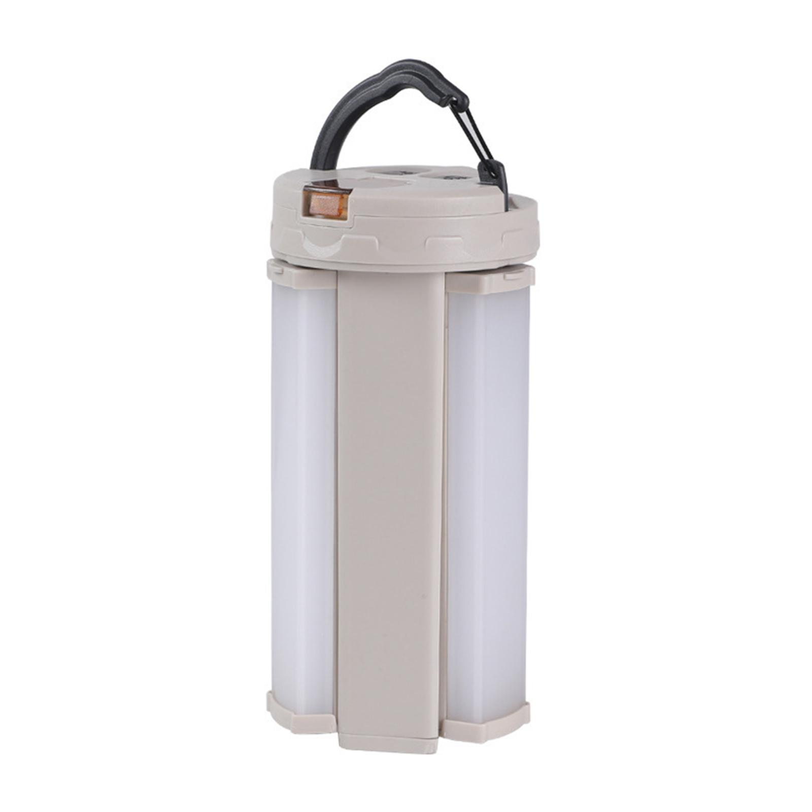 Collapsible Camping Lantern USB Rechargeable Camping Tent Light Flashlight with Magnetic Base for Hiking Backpacking Fishing Outdoor Emergency