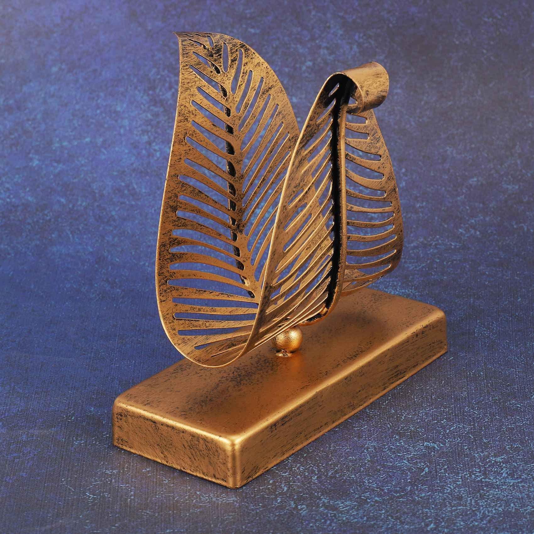 Chủ sở hữu khăn ăn hiện đại miễn phí với thiết kế lá, bộ phân phối khăn giấy Khung máy tính để bàn, hộp lưu trữ cho nhà hàng/bữa tiệc/nhà bếp