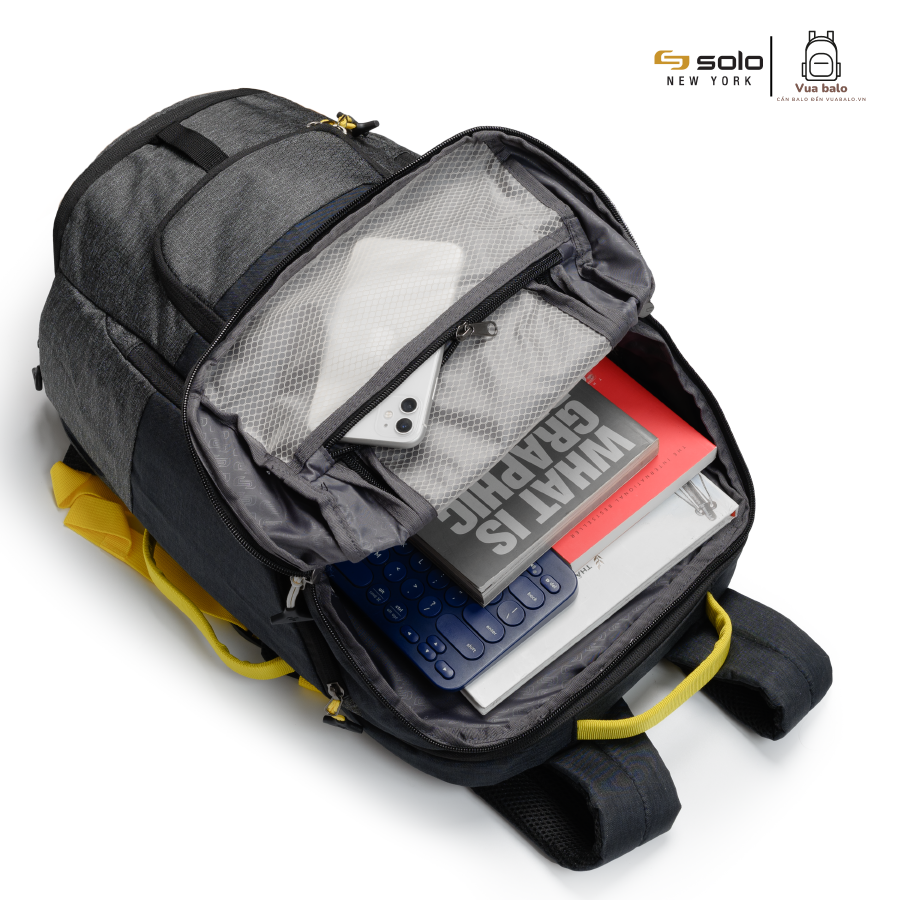 Balo Solo Velocity Max Backpack 17.3” - ACV732 M Black 0211662 - Đen