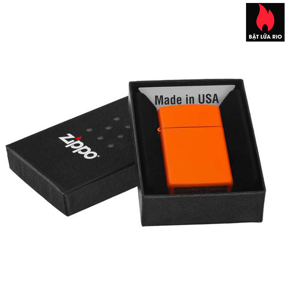 Bật Lửa Zippo 1631 – Zippo Slim Orange Matte