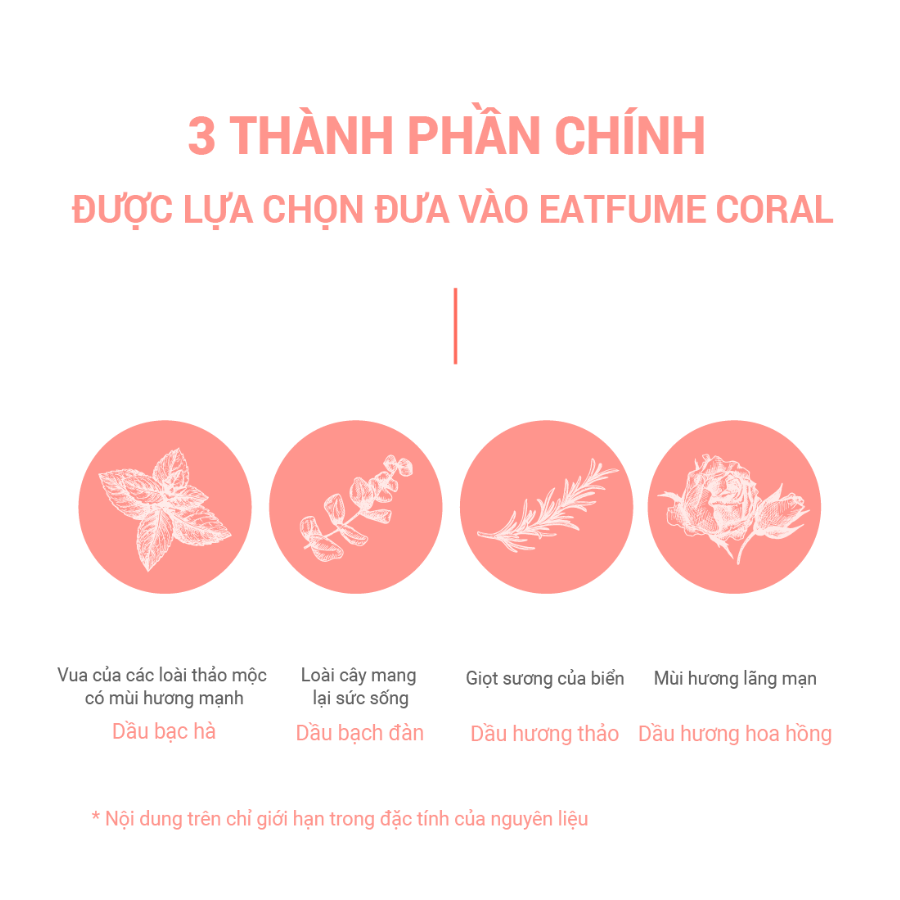 Kẹo thơm miệng hương hoa hồng Eatfume Coral chăm sóc hơi thở 24 viên / vỉ