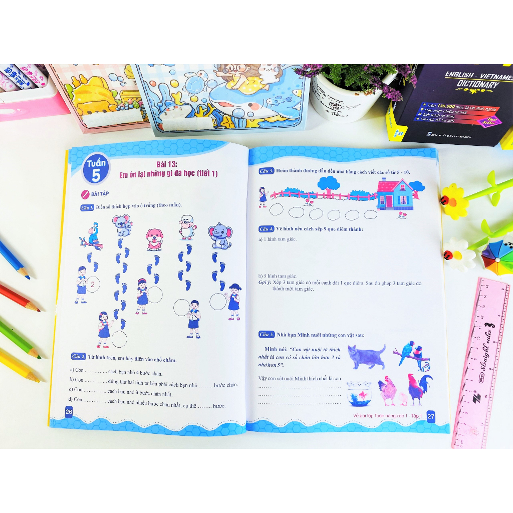 Sách - Combo Vở Bài Tâp Toán Nâng Cao 1  - Theo chương trình GDPT mới