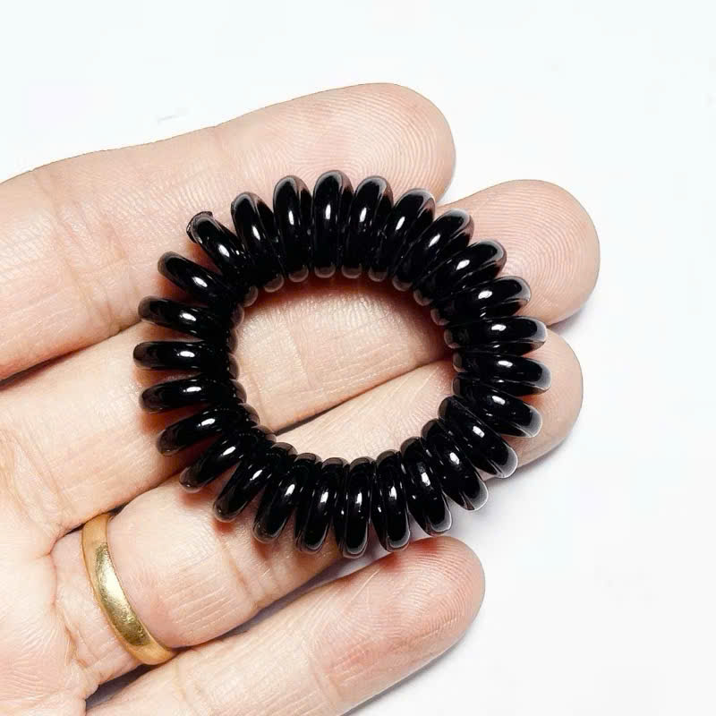 Set 5/10 cột tóc lò xo / buộc tóc lò xo màu đen tiện dụng