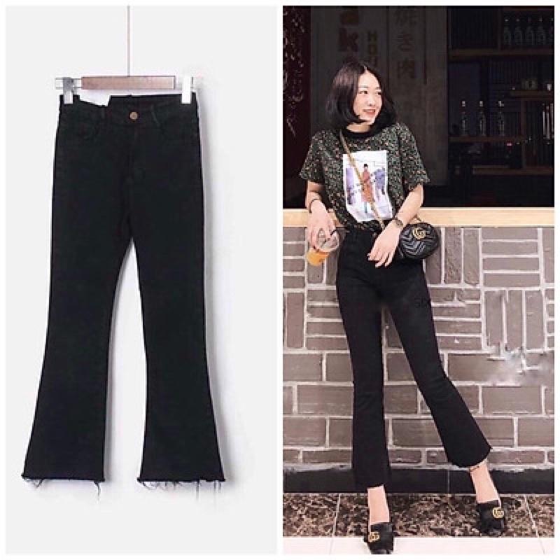 Quần jeans ống loe