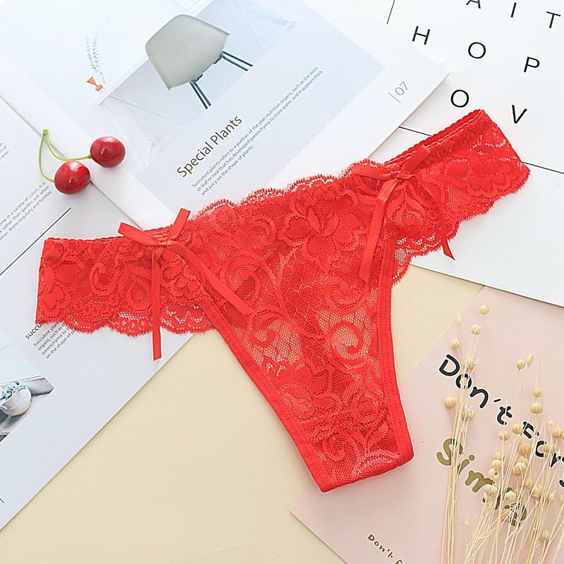 Combo 3 chiếc quần lót ren nữ lọt khe quyến rũ gợi cảm - Chất liệu ren hoa mềm co giãn ,màu ngẫu nhiên- Mã DL015