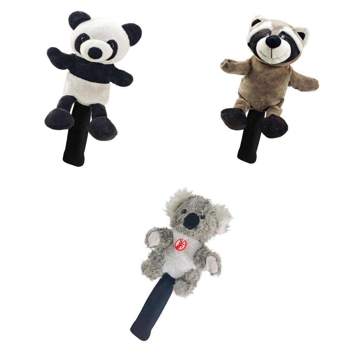 3x Golf Club Headcover Wood Driver Head Cover Sleeve