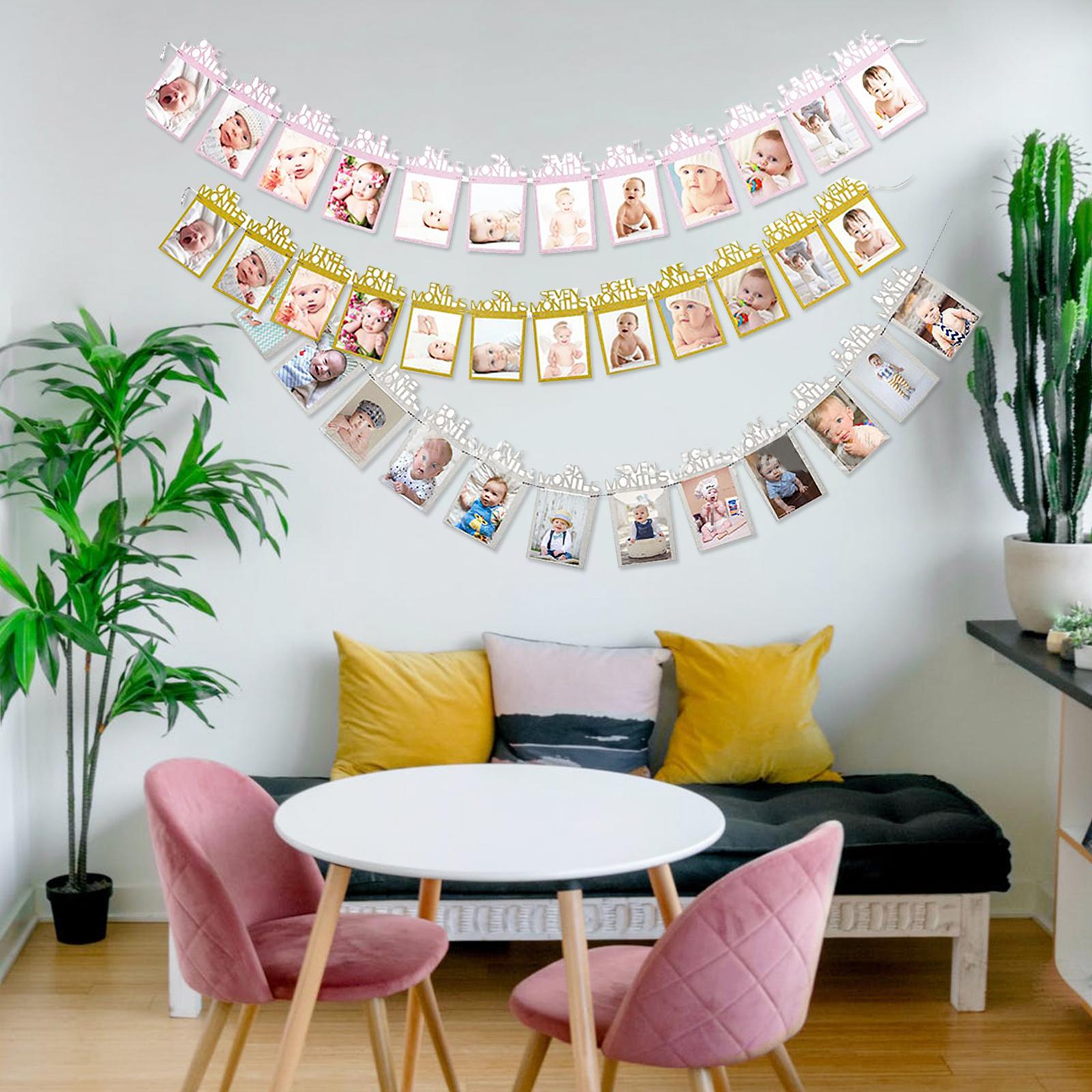 Biểu Ngữ Treo Hình Ảnh Cho Bé 16,4Ft Cho Trẻ Sơ Sinh 12 Tháng