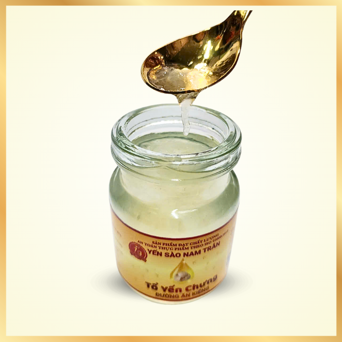 [Combo 3 Hộp] Yến chưng Đường Ăn Kiêng 7 gram Tổ Yến Tươi - Yến Sào Nam Trân. Hộp (6 lọ x 70 ml)