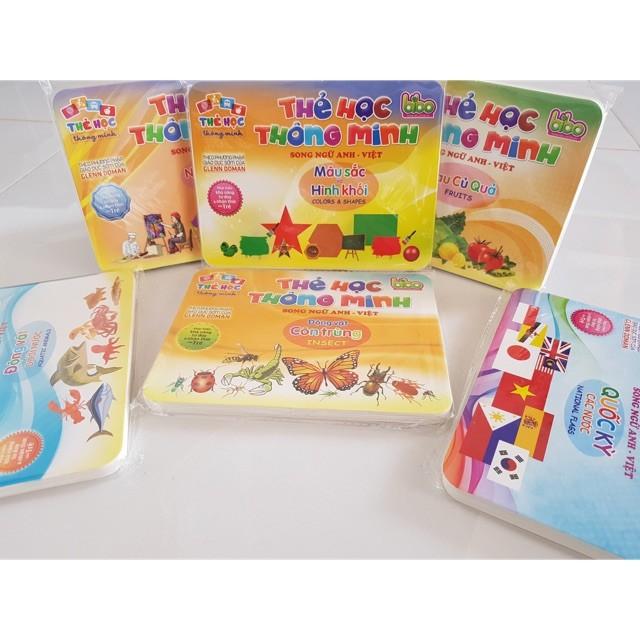 Bộ Thẻ Học Thông Minh Song Ngữ Anh - Việt 12 chủ đề - Đồ chơi giáo dục
