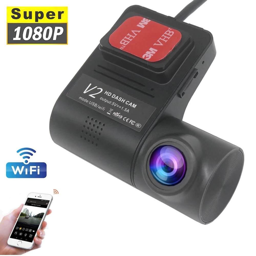 Camera Hành Trình V2 Cho Màn Hình DVD Android Cảnh Báo Va Chạm Tiếng Việt - Kết Nối WiFi Với Điện Thoại