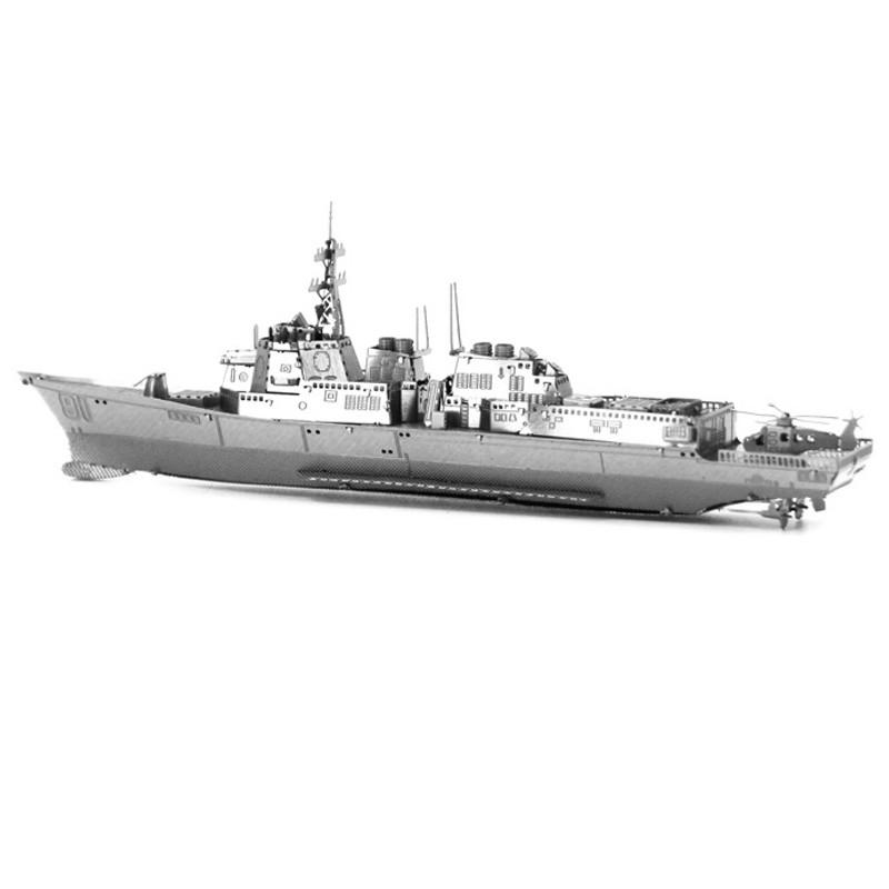 Mô Hình Lắp Ráp 3d Tàu khu trục lớp Arleigh Burke - USS Pinckney