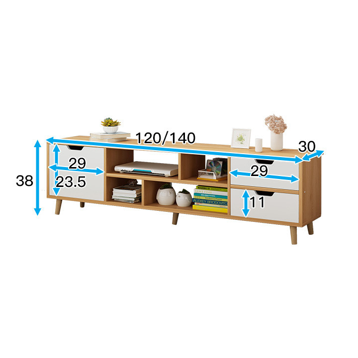 Kệ tivi kệ trang trí tivi treo tường BAH014 - Kệ tivi treo tường bằng gỗ có ngăn kéo trang trí phòng khách