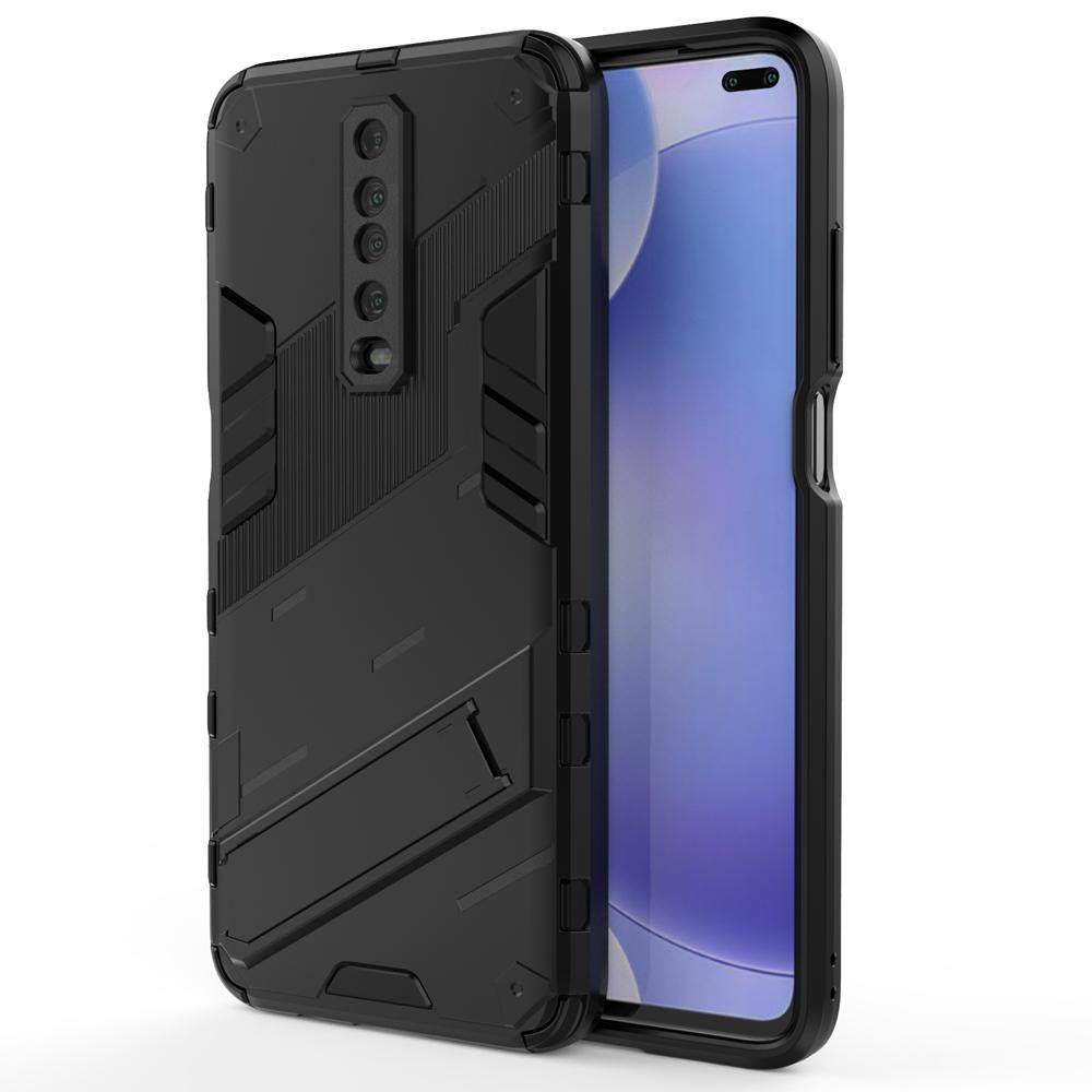 Ốp lưng cho Xiaomi Redmi K30 K30i Racing 5G Poco X2 chống sốc Iron Man PUNK cao cấp kèm giá đỡ