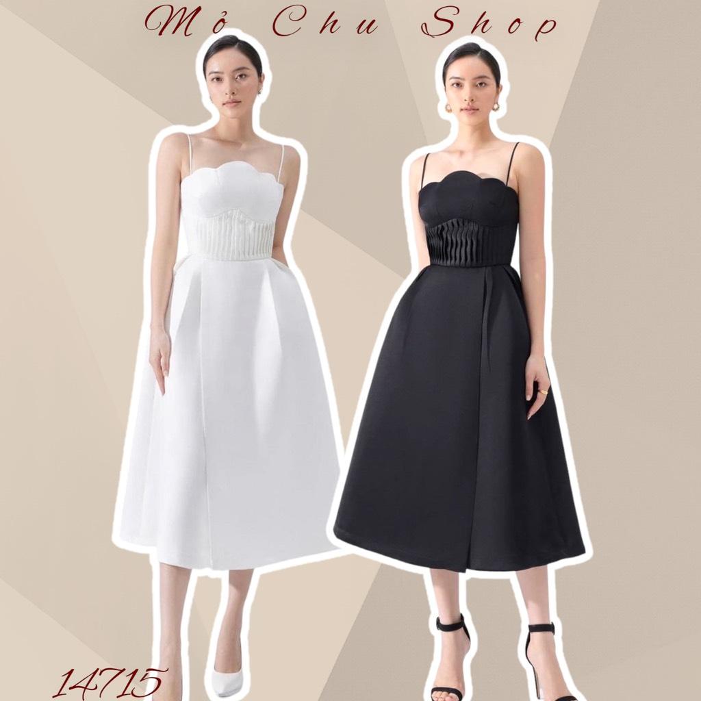 ĐẦM XÒE 2 DÂY TAFTA XẾP LI EO