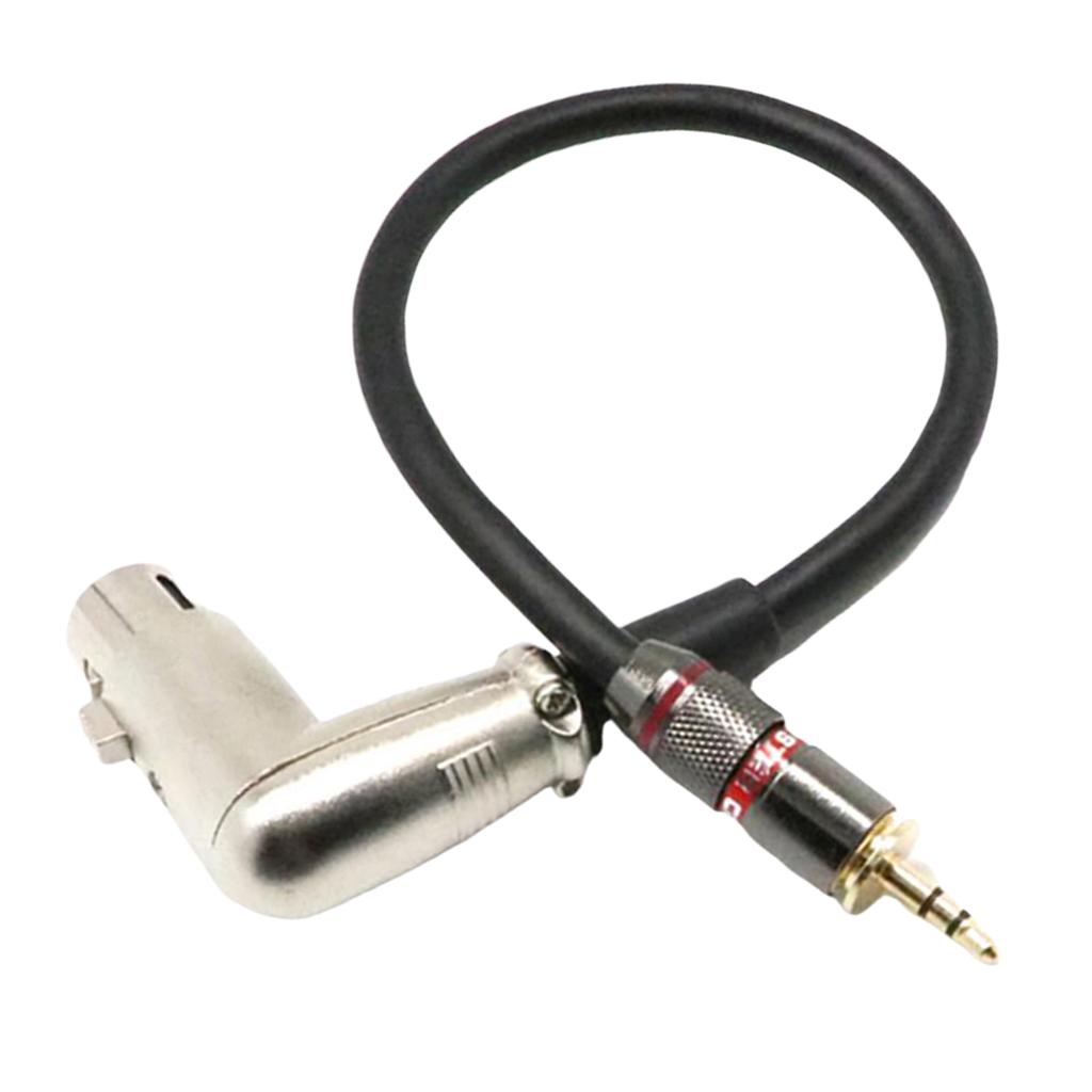 XLR Right Angle Female To 3.5mm Male Plug Pro Mic Premium Audio Cable 1FT