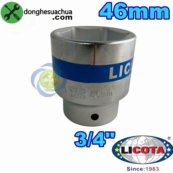 Tuýp trắng ngắn 46mm loại 3/4 Licota N6046 chiều cao 68mm