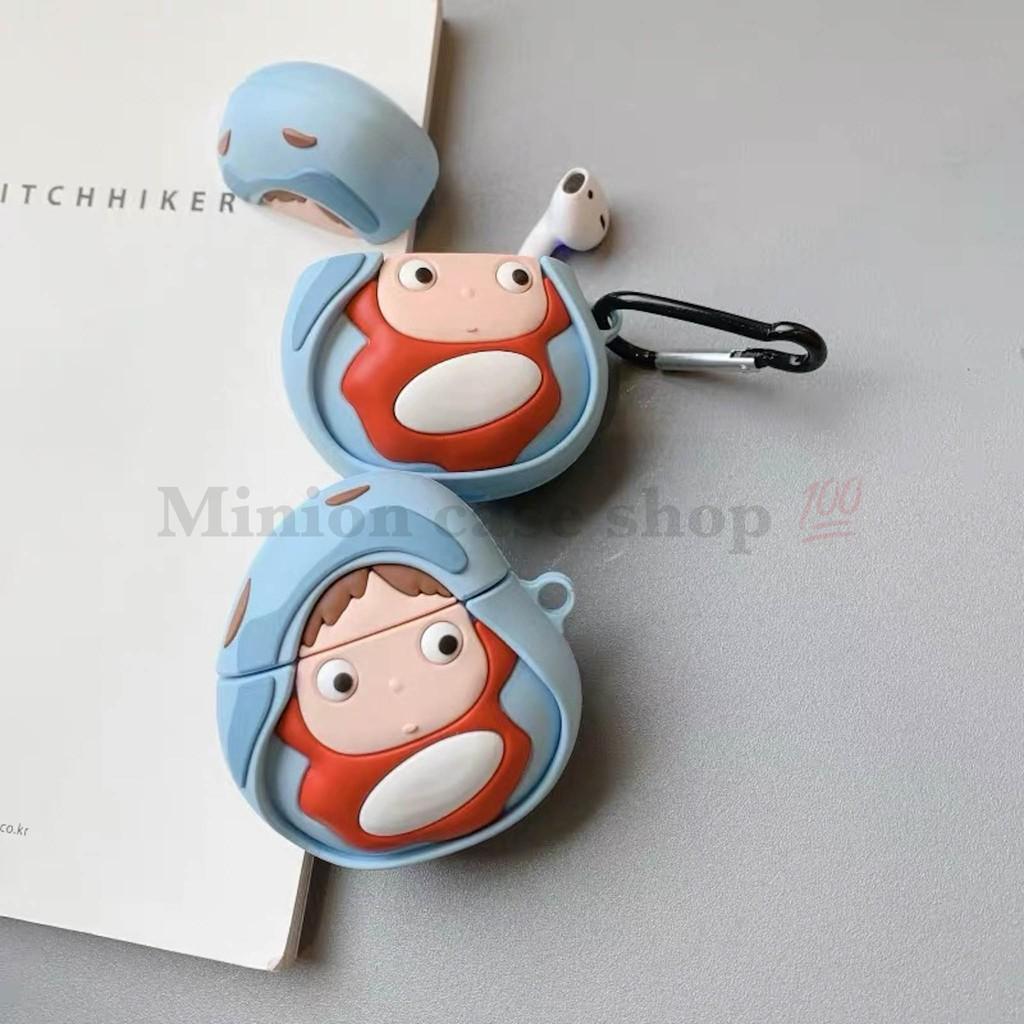 Hình ảnh Bao Case Ốp dành cho airpod 1 và 2, tai nghe bluetooth i11,i12, i100, i9s... silicon 3D cậu bé cao cấp